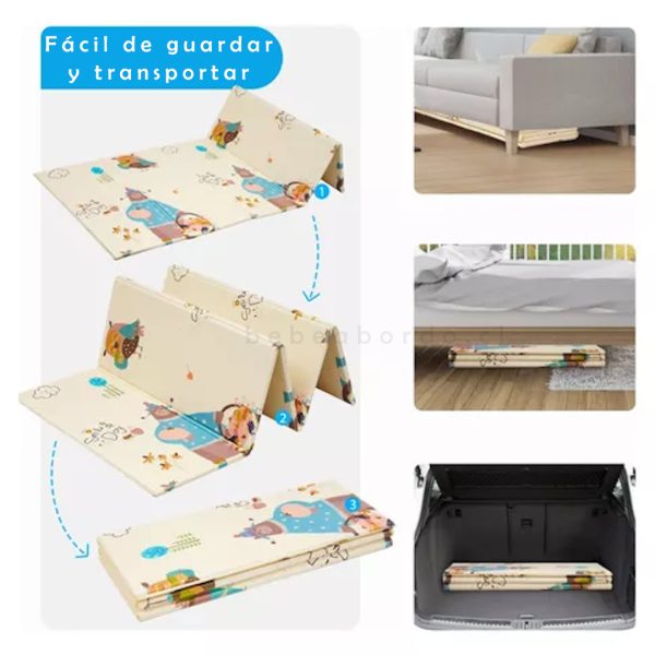 Alfombra plegable para niños 180 cm x 120 cm