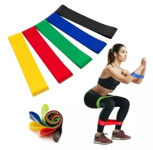 Set 5 Bandas Elásticas Fitness De Resistencia
