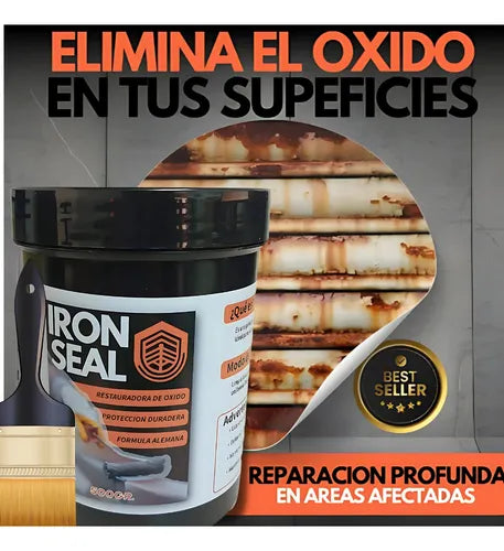 IRON SEAL Pintura Restaura Antióxido Anticorrosivo 500 gr