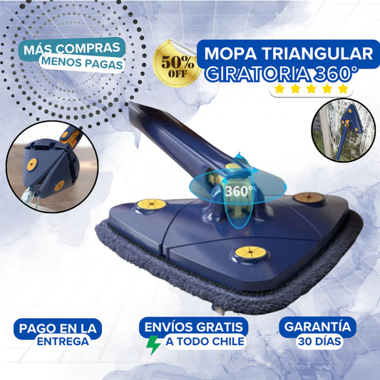 Mopa triangular giratoria 360°