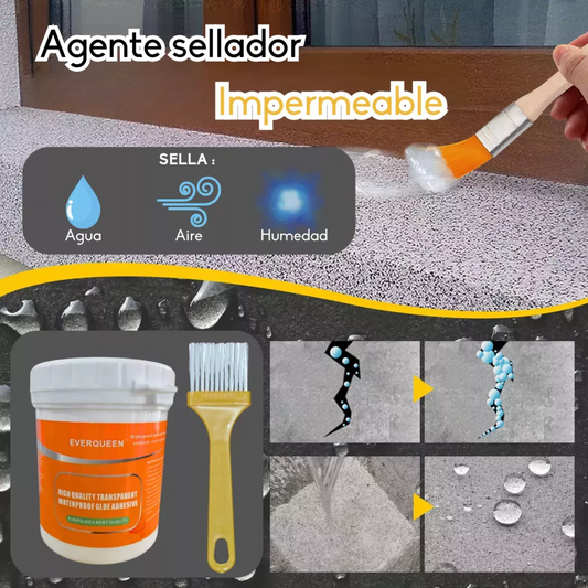 Sellador Adhesivo Impermeable 300 gr Transparente